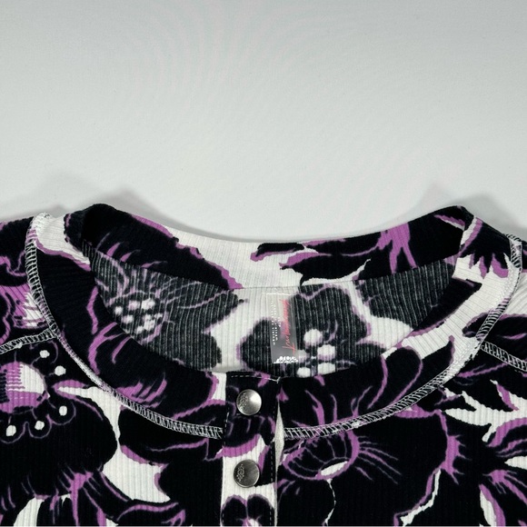 NWT New Free People Movement Womens Rally Printed Layer XS Shirt Top Button Up - Picture 4 of 5